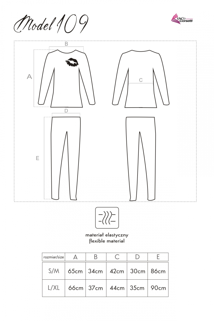 Piżama Model 109 - biała