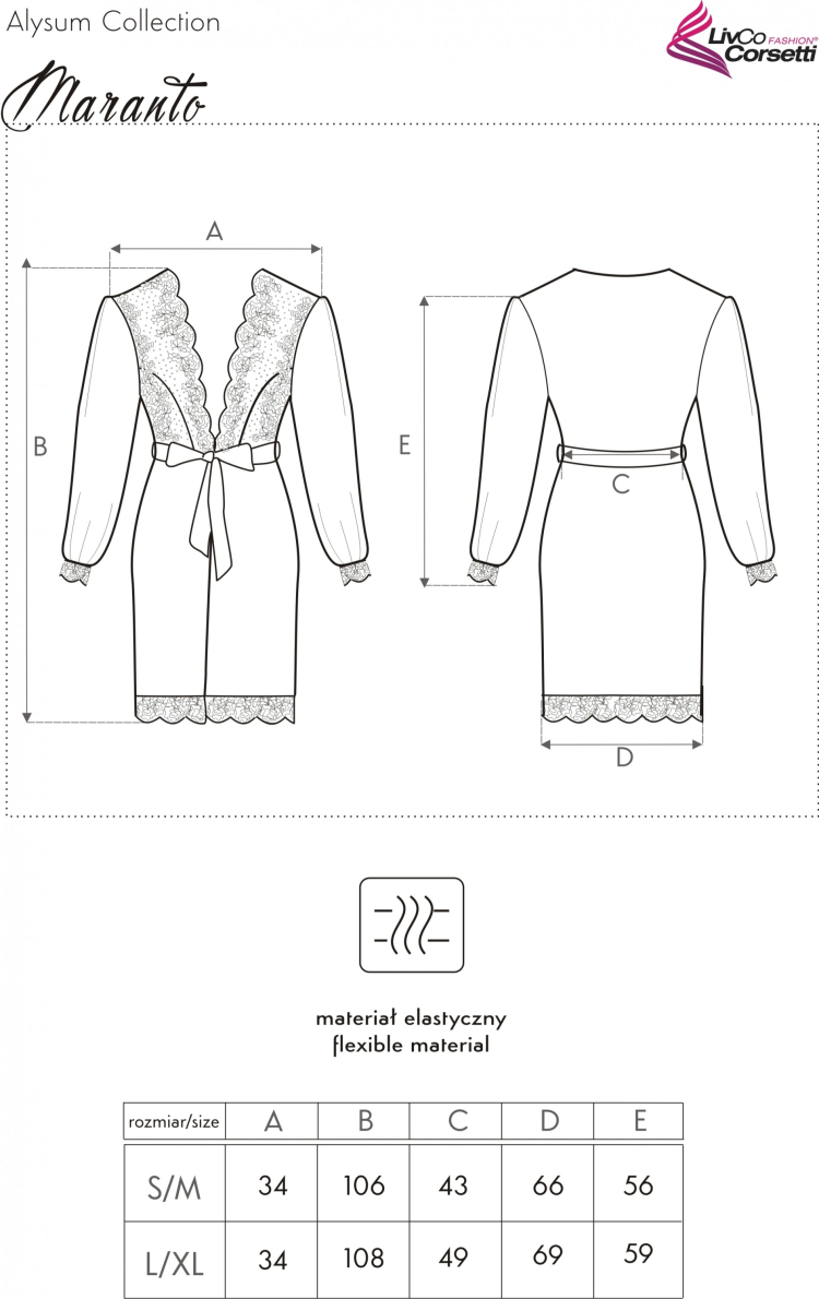 Maranto - elegancki szlafrok