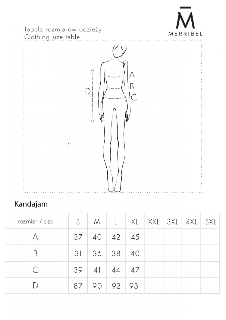 Kandajam - pudrowa sukienka z falbaną