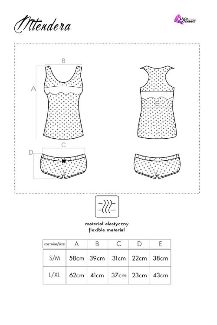 Mtendera - piżamka w kropki