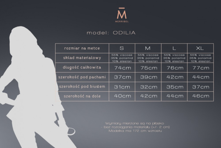 Odilia - czarna tunika i stringi