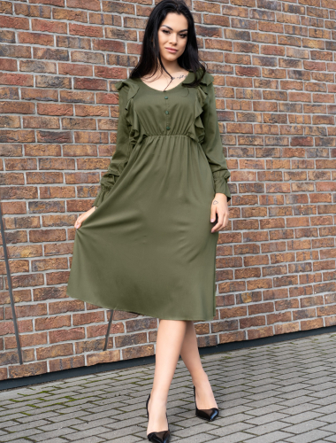 Ratsim Khaki - sukienka w stylu vintage